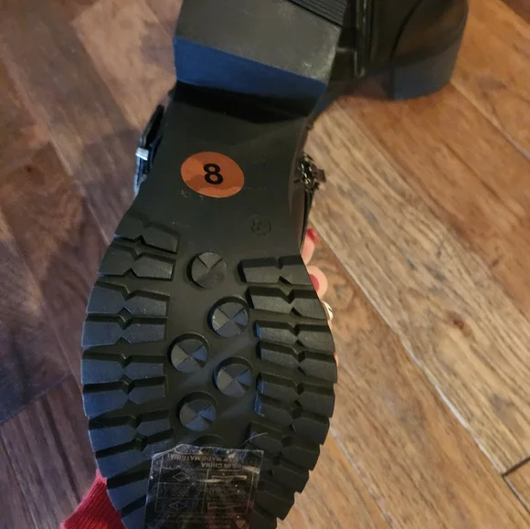 Black Combat Boots - Picture 4 of 5